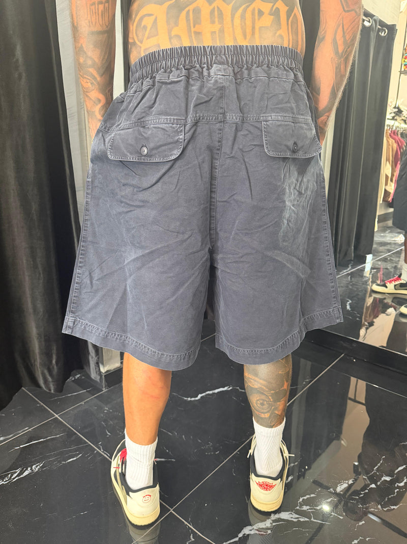 Pantaloncino stone wash blu scuro