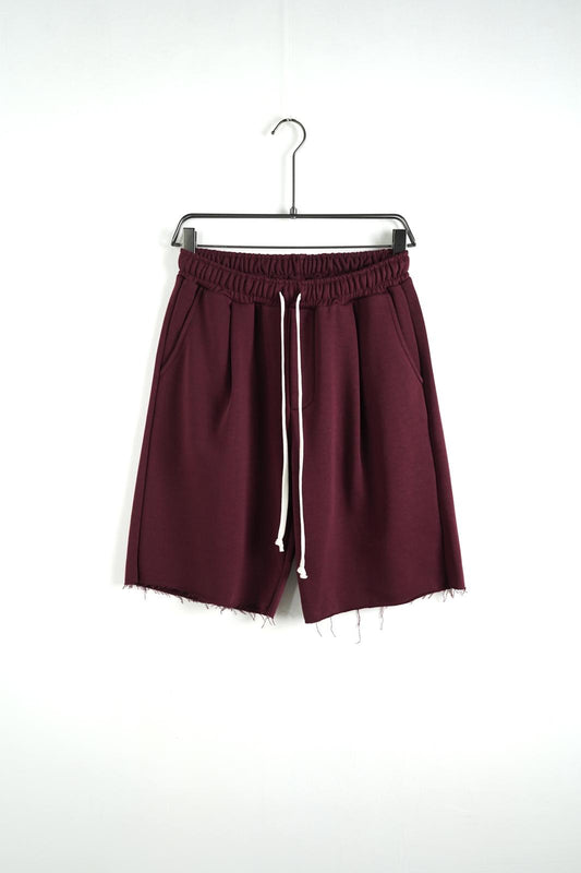 Coordinato smanicato felpato bordeaux