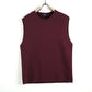 Coordinato smanicato felpato bordeaux