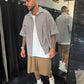camicia a righe oversize