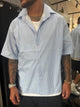 camicia a righe oversize