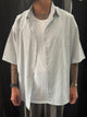 Camicia a righe marrone Oversize