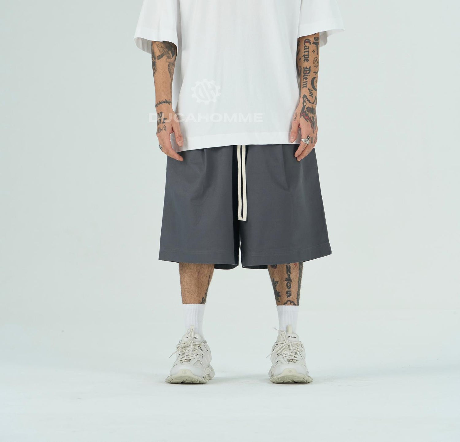 Pantaloncino cotone rigido Oversize