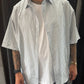 Camicia a righe blu Oversize