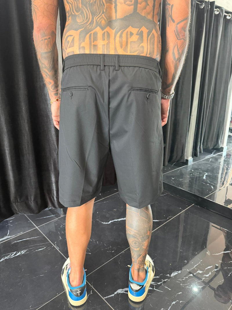 Pantaloncino elegante nero con bottone