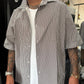 camicia a righe oversize