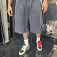 Pantaloncino stone wash blu scuro