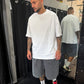 Pantaloncino Stone wash grigio