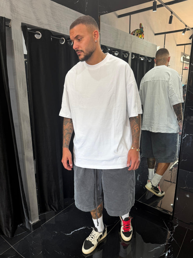 Pantaloncino Stone wash grigio