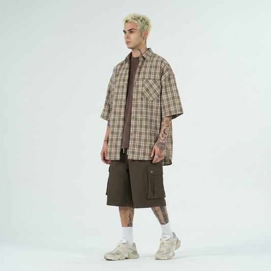 Camicia a quadri oversize